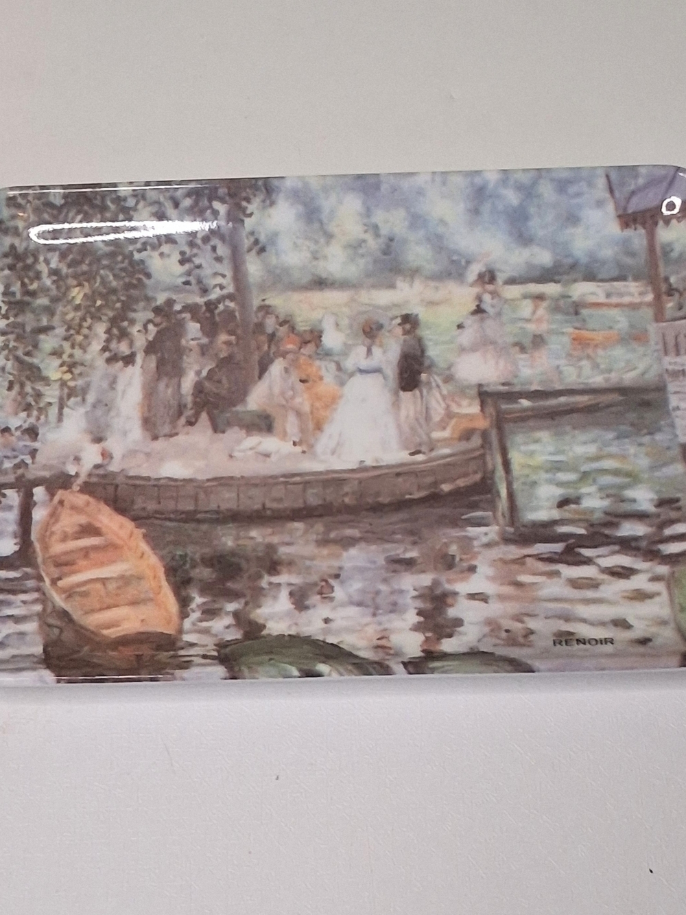 Renoir Art Tray Small Melamine Tidbit Tray Made in Italy R.De Import Inc. Vtg